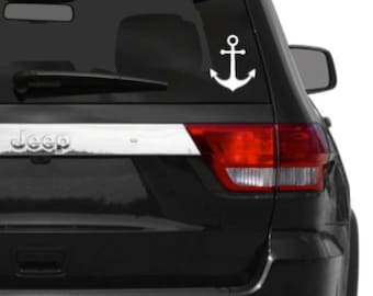 car decal-anchor car decal-nautical car decal-car sticker-nautical car sticker-vinyl decal-vinyl sticker-laptop sticker-anchor sticker-