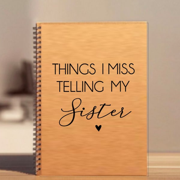 Sister Memorial Journal | Letters to Sister Sympathy Journal | Loss of Sister Gift | Sister Memorial Gift |Custom Sister Sympathy Gift,