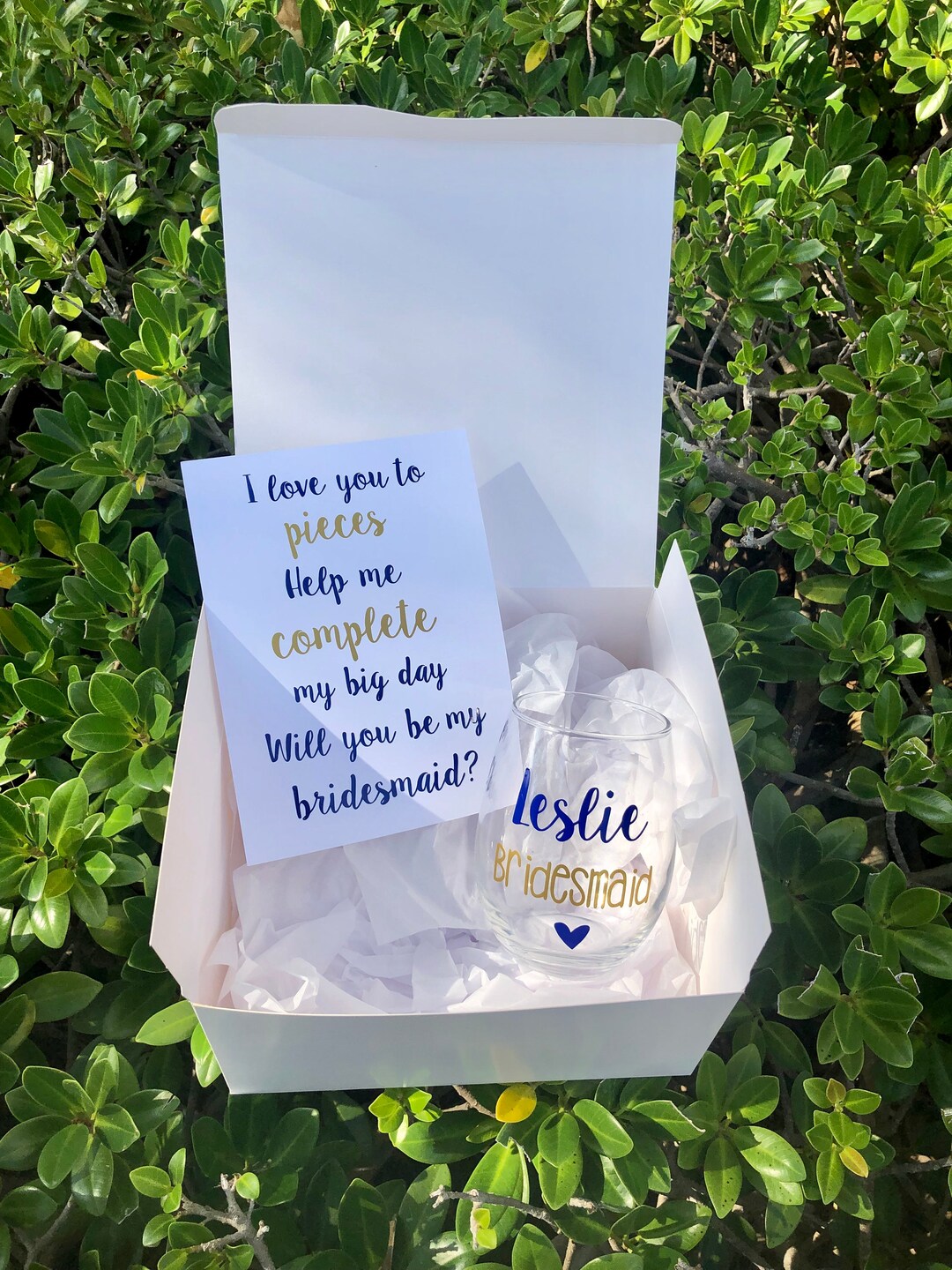 Personalized Gift Box Bridesmaid Gift Boxes Ask Bridesmaid Etsy