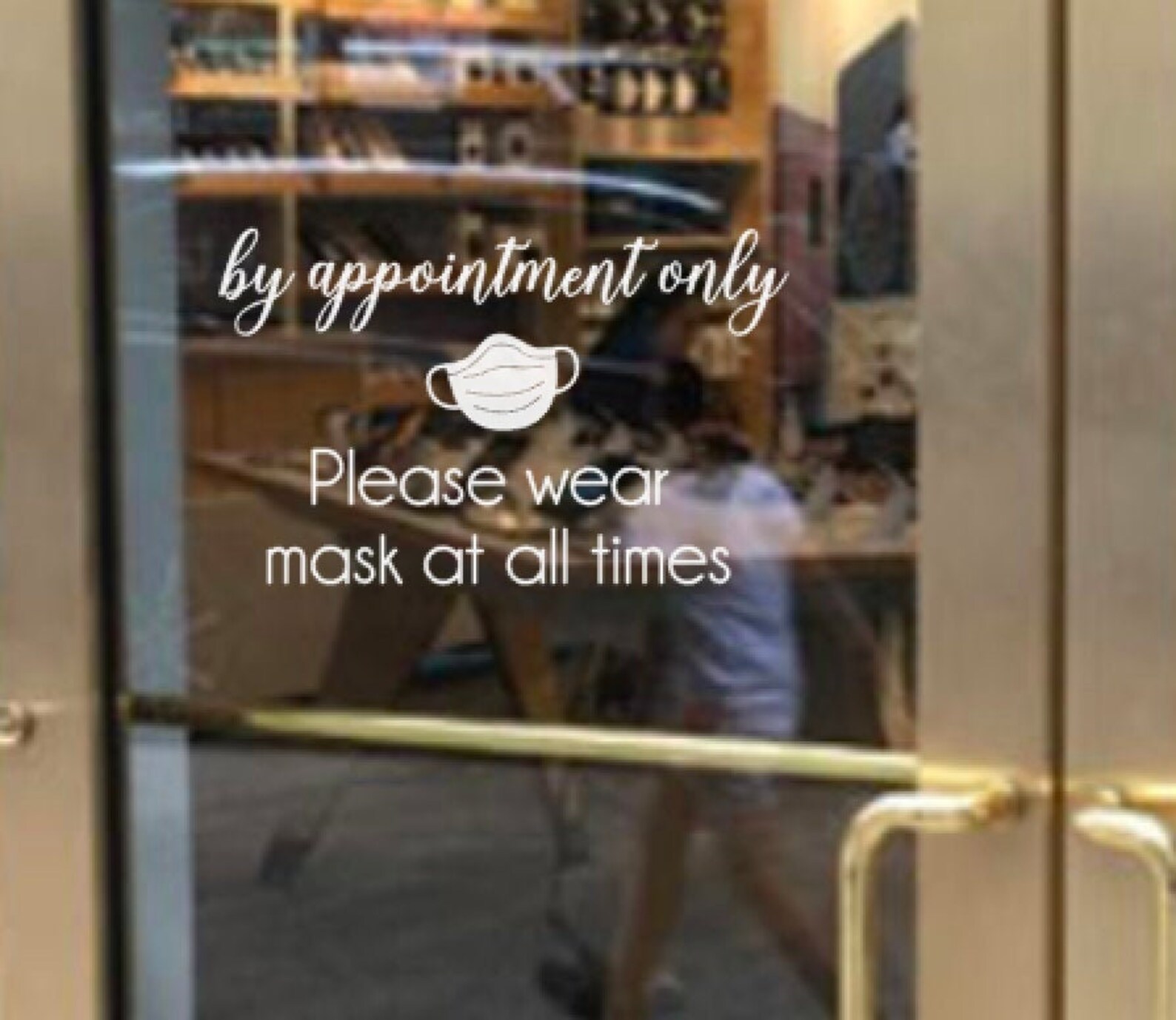 Please Wear a Mask for Window Decal, Wear a Mask Sign, Wear a Mask ...