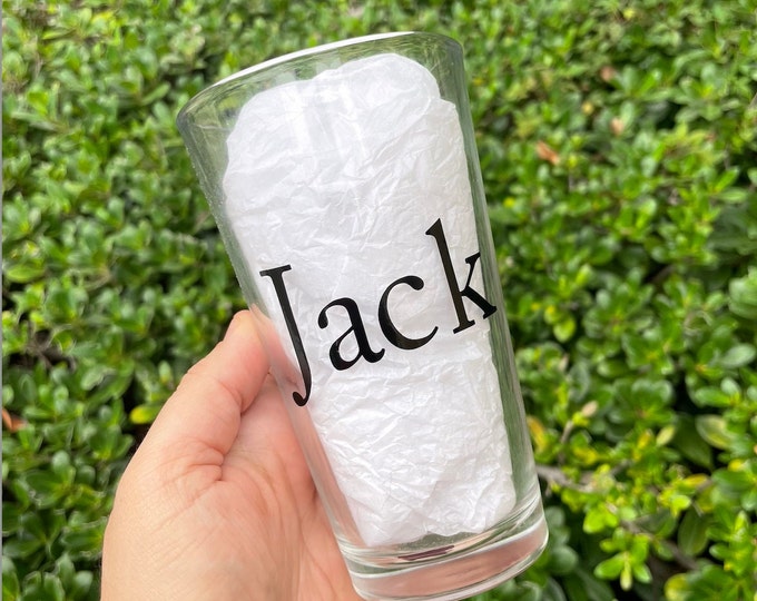Personalized Beer Glass | Custom Beer Glass, Personalized Gift for Him, Gift for Husband, Bridesmaid Gift, for Him, Custom pint class, Beer