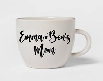 Mom gift, mom coffee mug, custom mom gift, new mama gift, custom mom mug, custom christmas gift, mug for mom, gift from kids, coffee mug mom