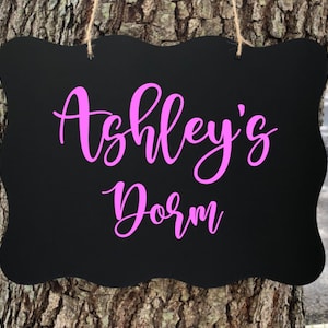 Door Sign for Dorm, Dorm Room decor, Girls Dorm Hanger, Teen Door Hanger, Dorm room door. dorm room sign, dorm room one person, college gift
