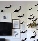 Black Bats, Halloween Bats, Wall Bats, Card stock Bats, Cut-outs, Halloween Wall Decorations, Paper Bats, Party Decor, Halloween Decor, 