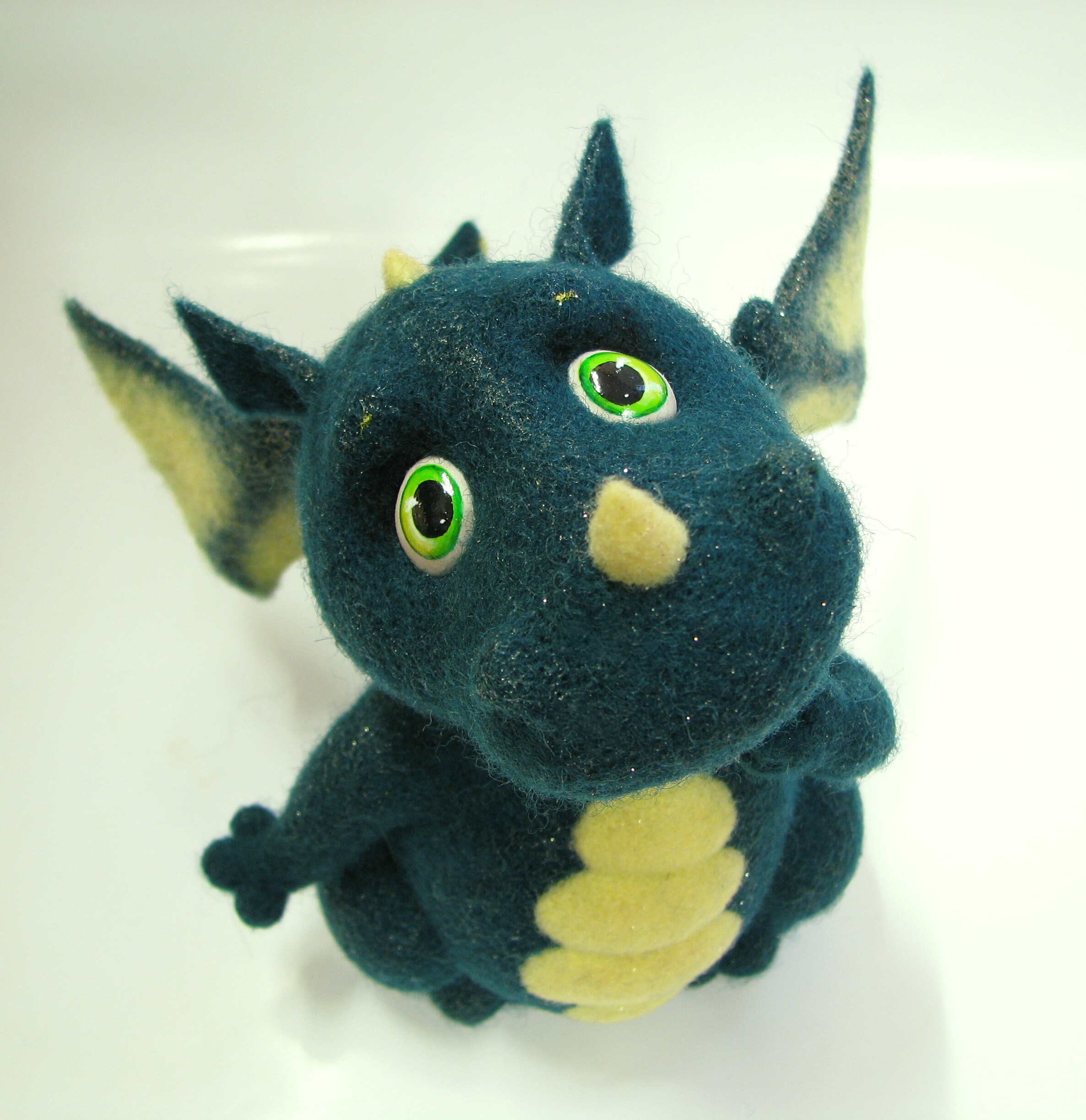 DIY Needle Felted Dragon tutorial felting instructions Etsy