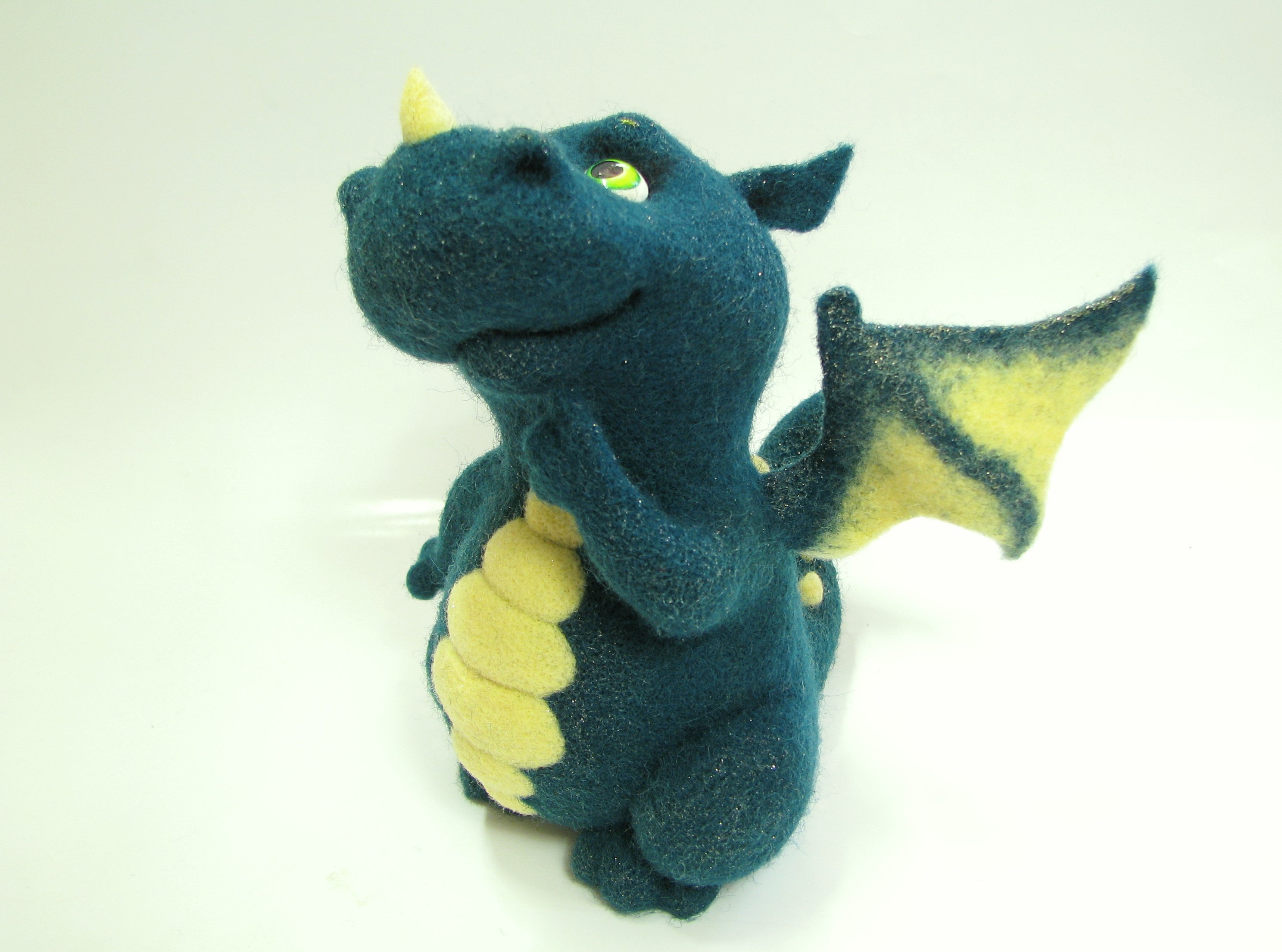 DIY Needle Felted Dragon tutorial felting instructions Etsy