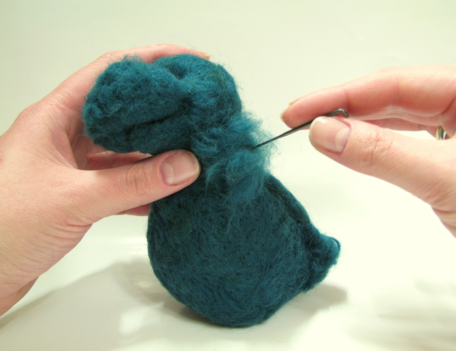 DIY Needle Felted Dragon tutorial felting instructions Etsy