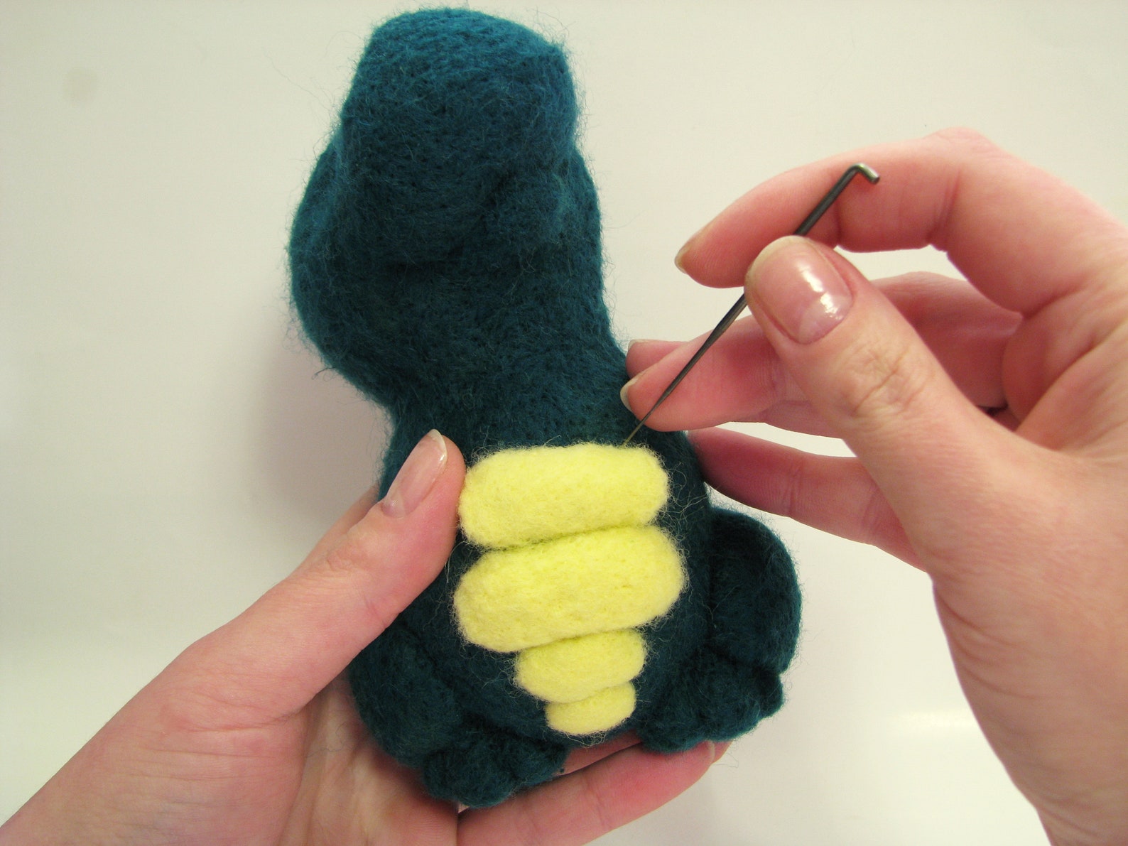 DIY Needle Felted Dragon tutorial felting instructions Etsy