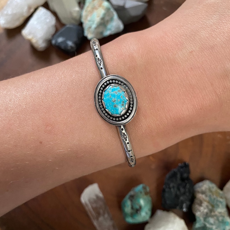 MOTHER/'S DAY SPECIAL Turquoise cuff bangle Vintage Turquoise bangle Wrapped Turquoise cuff bracelet Wrapped Turquoise bangle