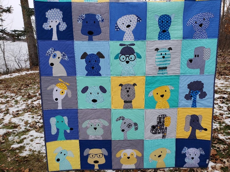 Puppy Quilt Dog Quilt Child Quilt Crib Quilt Quilts for Etsy