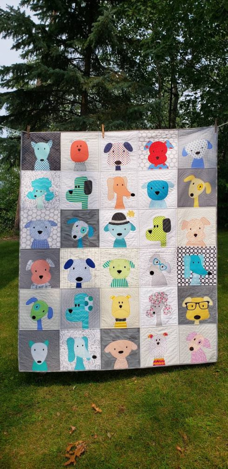 Puppy Quilt Dog Quilt Child Quilt Crib Quilt Quilts for Etsy