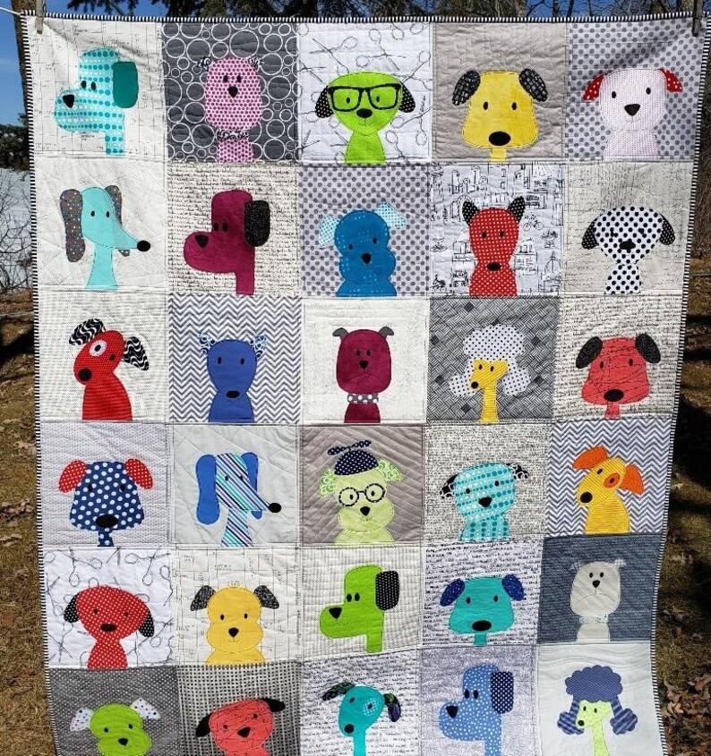 Puppy Quilt Dog Quilt Child Quilt Crib Quilt Quilts for Etsy