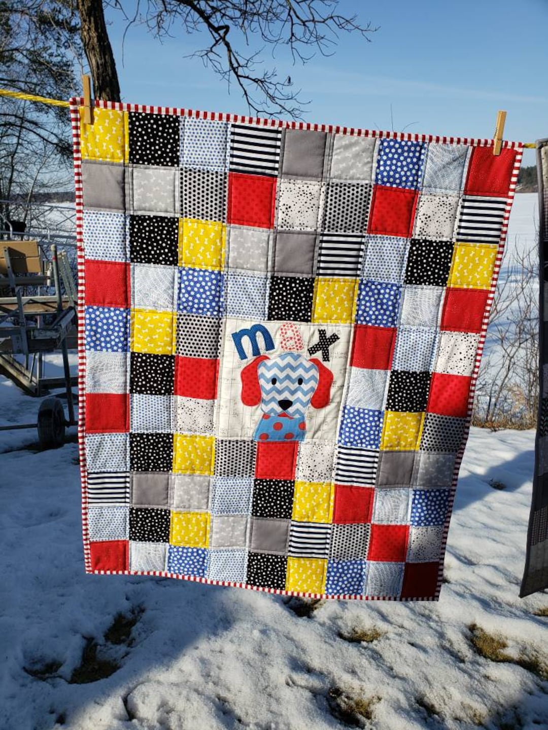 Dog Play Mat, Quilted Dog Blanket, Pet Mattress, Pet Couch Mat