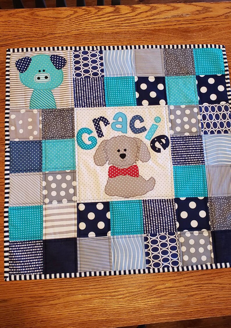 Dog Play Mat, Quilted Dog Blanket, Pet Mattress, Pet Couch Mat