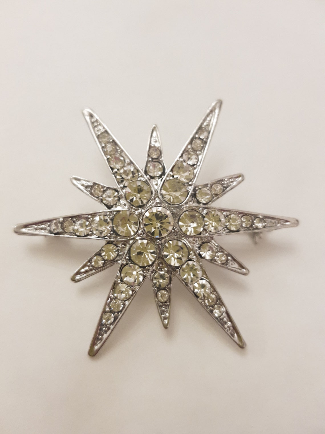 Christmas BroochStar Brooch.Snowflake Brooch.Large  Etsy
