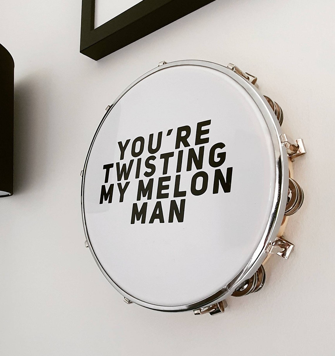 CUSTOM PERSONALISED Tambourine Art wall decor Etsy