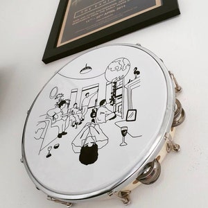 Definitely Maybe | Gallagher Tambourine 10" Art wall decor