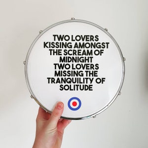 Thats entertainment THE JAM lyric Tambourine 10" Art  wall decor