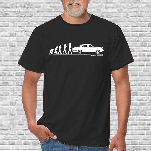 Rolls Royce Silver Shadow. Evolution of Man T-Shirt. Tee. Shirt