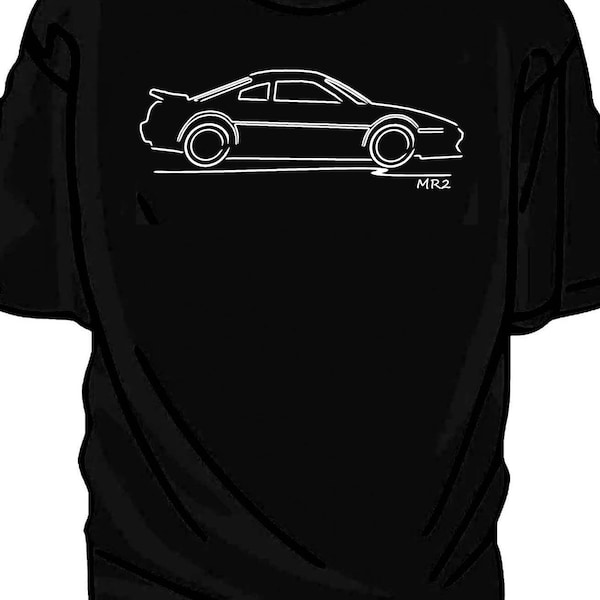 Toyota MR2 MK2. Original Art Sketch T-Shirt. Tee. Shirt