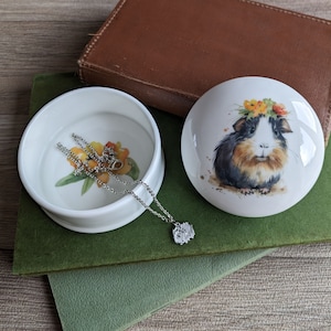 Joyero de conejillo de indias (negro), conejillo de indias, conejillos de indias, regalos para conejillos de indias, amante de los conejillos de indias