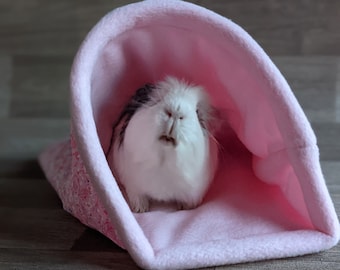 Cama para cobayas/Pigloo/Cama de vellón [Rosa]