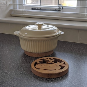 Oak Guinea Pig Pot/Pan Stand