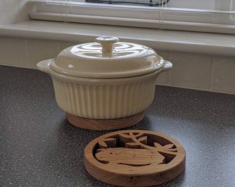 Oak Guinea Pig Pot/Pan Stand