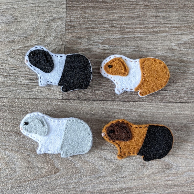 Guinea Pig Brooch Sewing Craft Kit Etsy