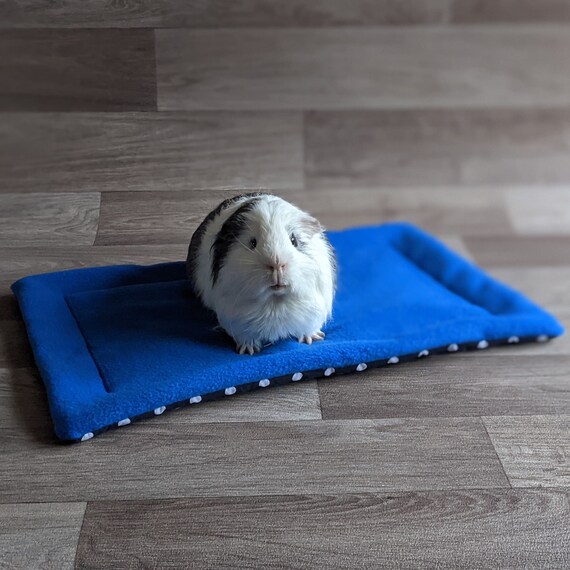 Guinea Pig Waterproof Lap Pad (Blue), guinea pig pee pad, guinea pig fleece, guinea pig bed, Guinea Pig Gifts, Guinea Pigs, Guinea Pig Lover