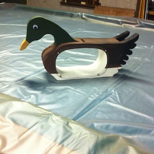 Mallard Duck wooden piggy bank for Father&#39;s Day