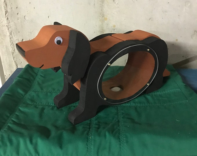Dachshund Dog Wooden Piggy Bank Etsy