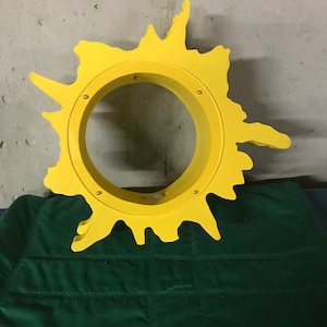 Sun wooden piggy bank