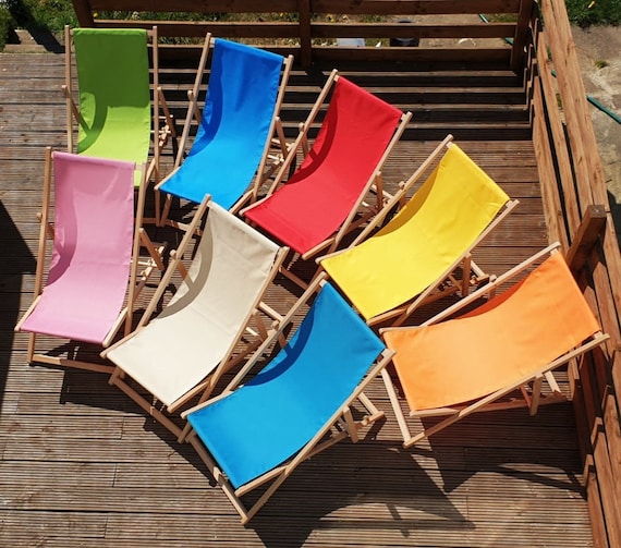 Canvas deck chairs sale