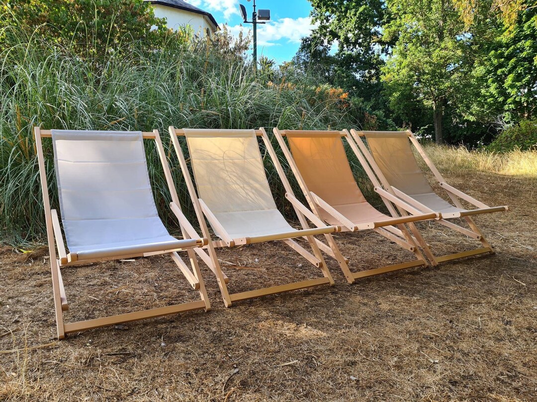 Wooden Rocking Deck Chair Folding Sun Lounger Deckchair Garden Beach