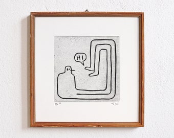 position 5 · linogravure originale · limité et signé · Din A4 · Art · Impression au linoléum