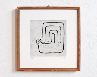 position 6 · original linocut · limited edition