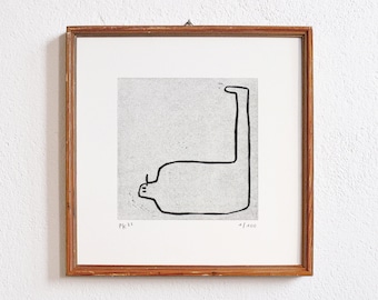 positie 1 · originele linosnede · gelimiteerd en gesigneerd · Din A4 · kunst · linoprint