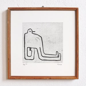 position 4 · original linocut · limited edition