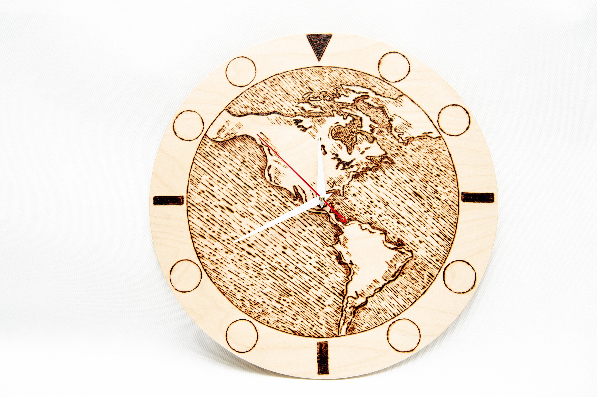 Wall Clocks World Map Wall Art Large Wall Clock North Etsy