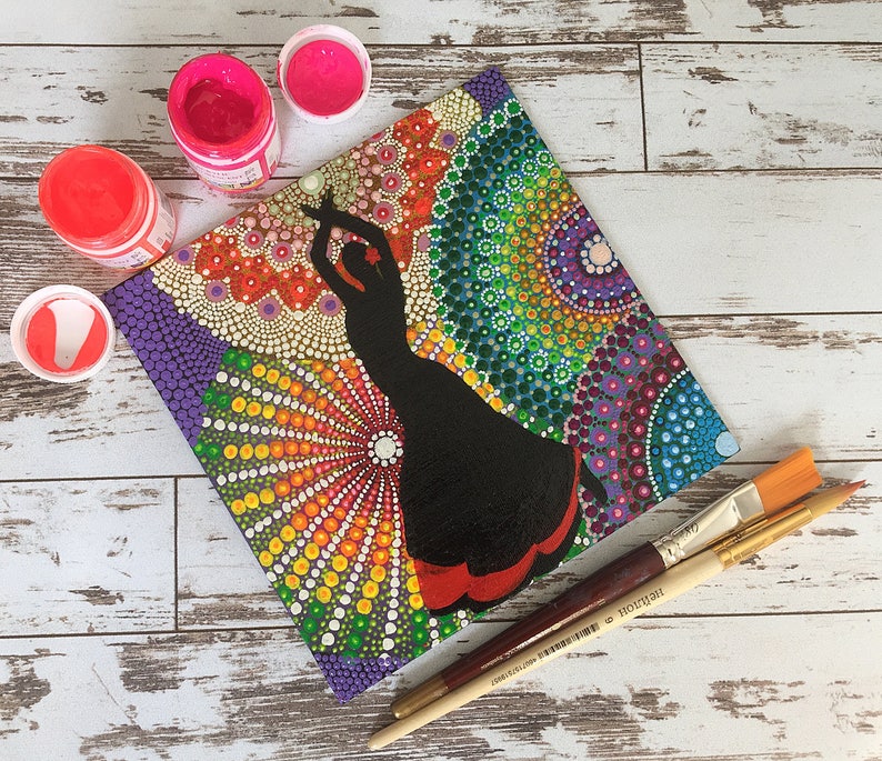 Mandala painting canvas art mandala decor mandalas canvas Etsy