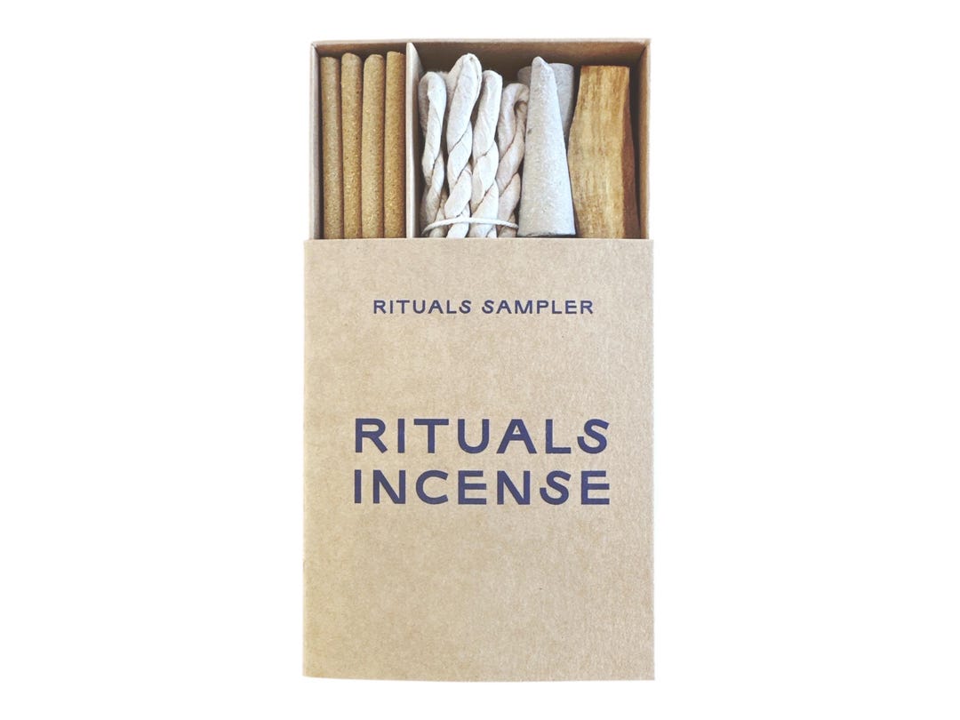 Rituals Incense Sampler Pack: Palo Santo, Copal, Cedar