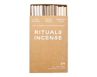 Copal Blanco . Copal Negro . Mexican Gold * Combo Pack . 24 Incense Sticks