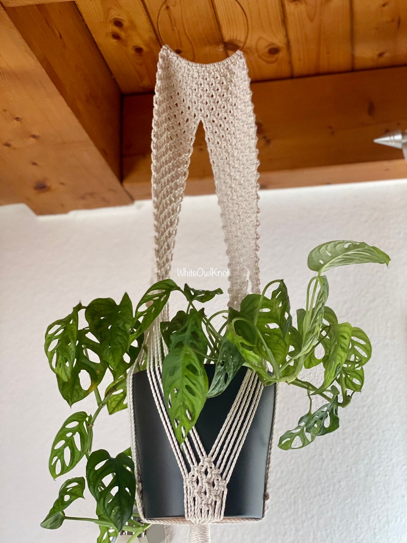 DIY Macrame Plant Hanger Pattern Stepbystep Written Etsy