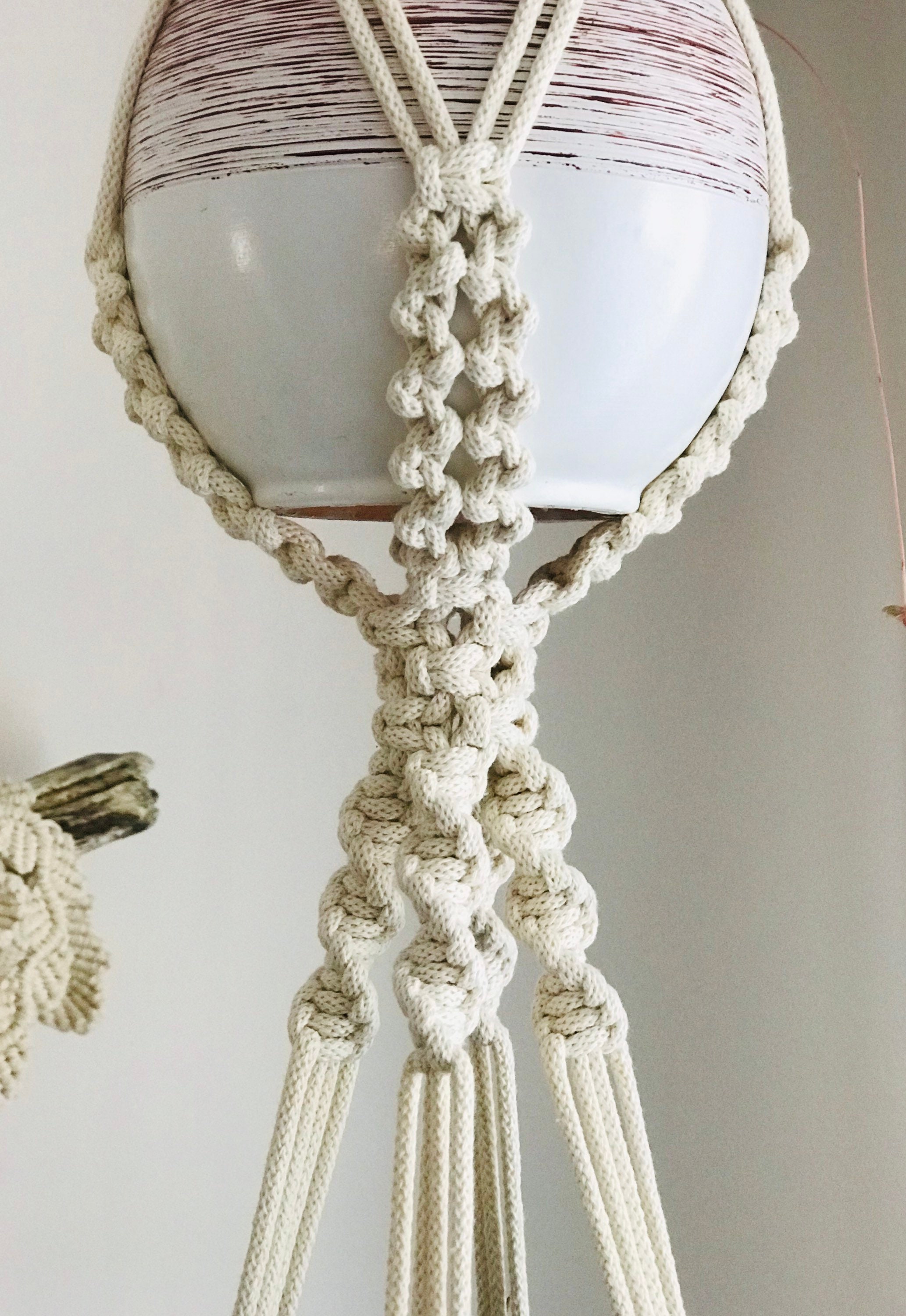 Triple Macrame Plant Hanger Pattern BEGINNER Macrame Fantasy - Etsy