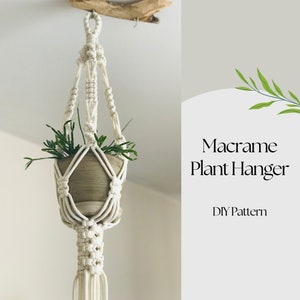 Macrame Hanging Planter DIY Kit | Macrame Kit, Macrame Pattern, Macrame  Plant Hanger, Hanging Planter, Birthday Present, Christmas Gift — House