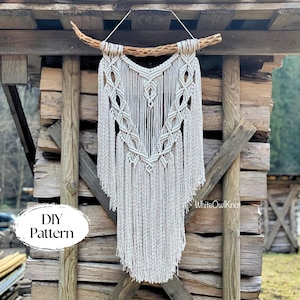 DIY Macrame Wall Hanging, BEGINNER friendly, Macrame PDF Pattern with Step by Step Written Instructions, Instant Download