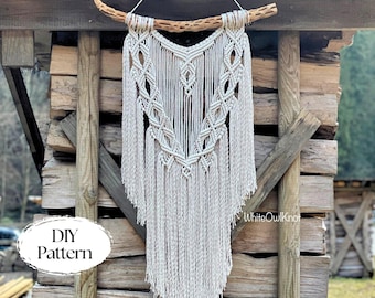 DIY Macrame Wall Hanging, BEGINNER friendly, Macrame PDF Pattern with Step by Step Written Instructions, Instant Download