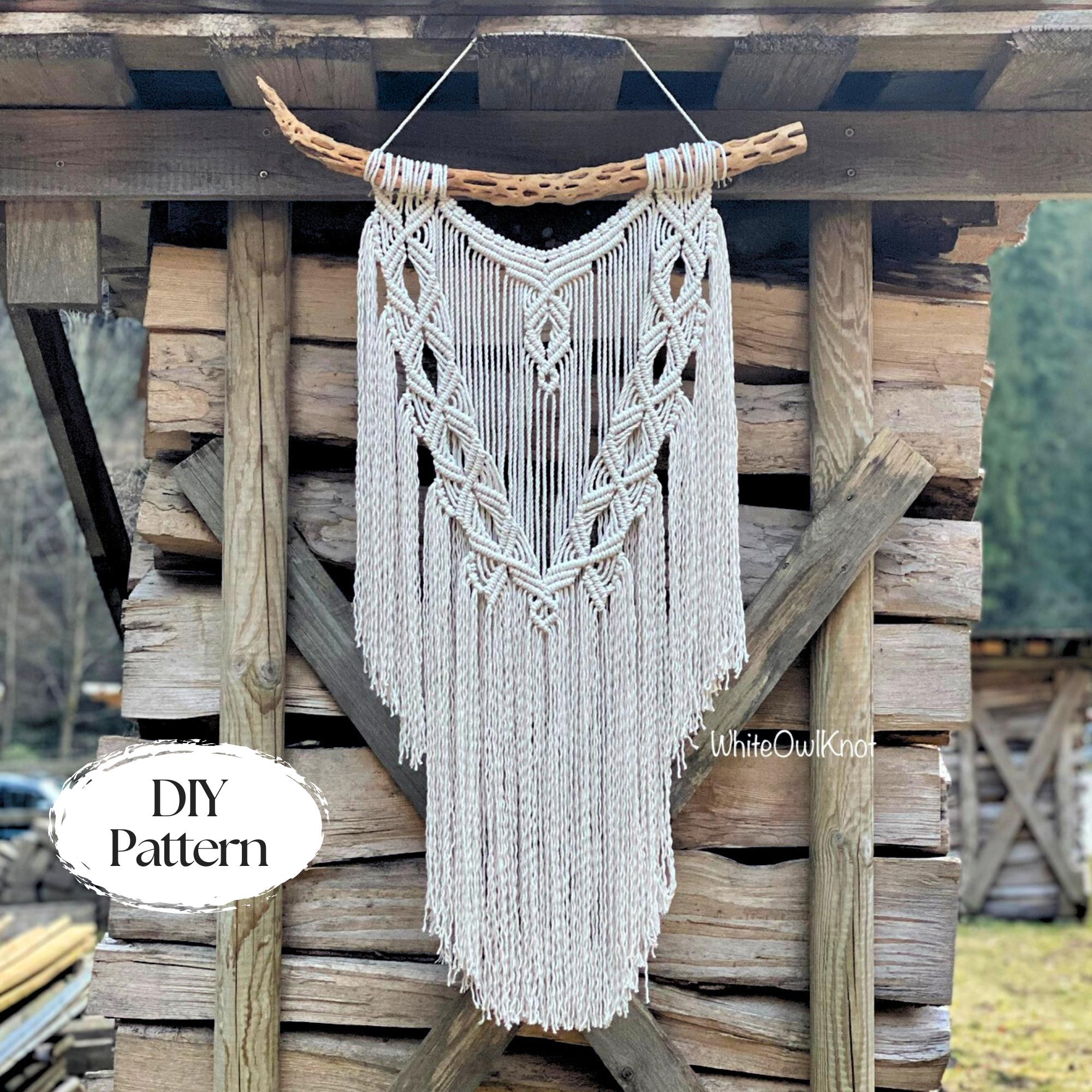 DIY Macrame Wall Hanging, BEGINNER Friendly, Macrame PDF Pattern With ...