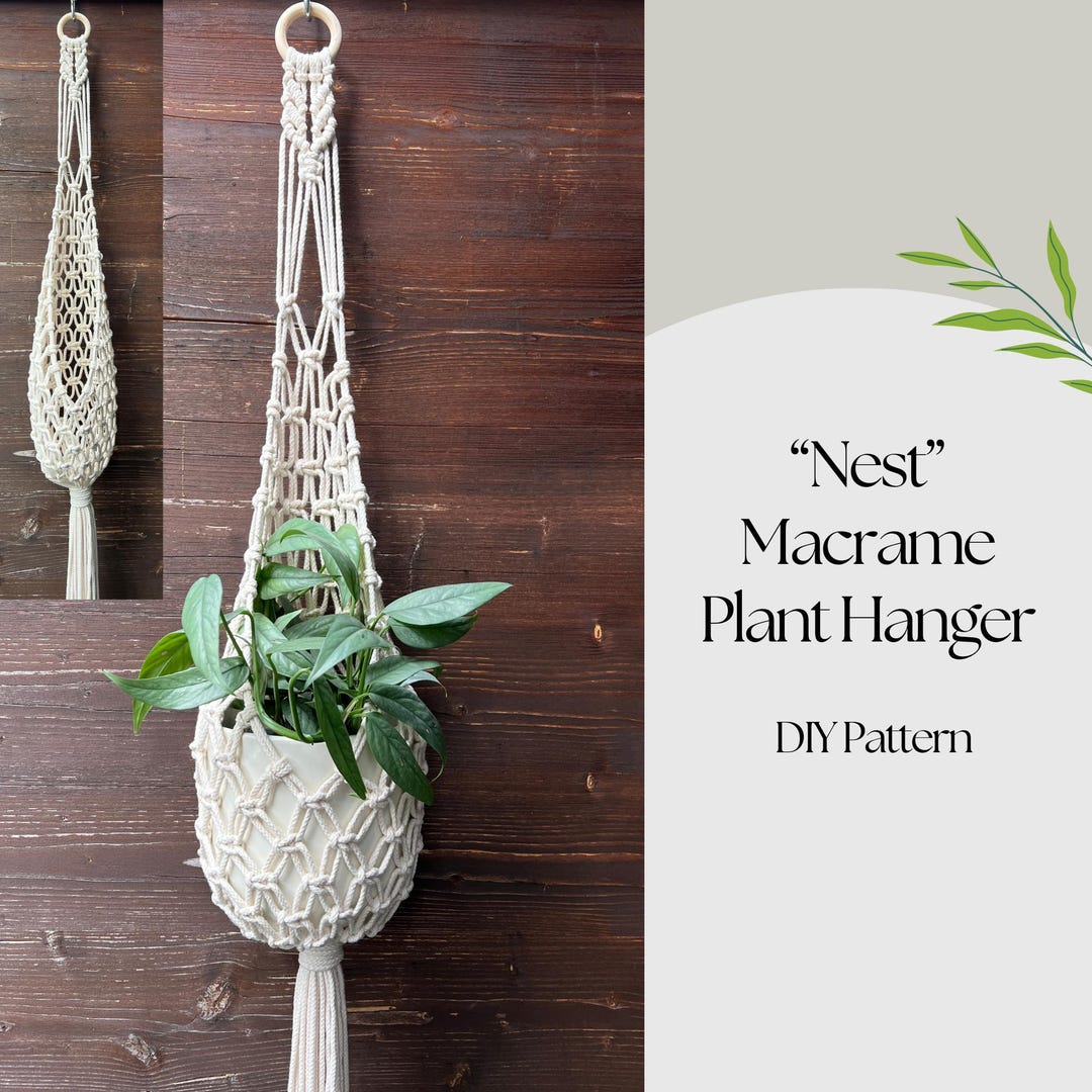 Macrame Pod Nest Macramé Plant Hanger Pattern PDF – Beginner-friendly DIY Tutorial ...